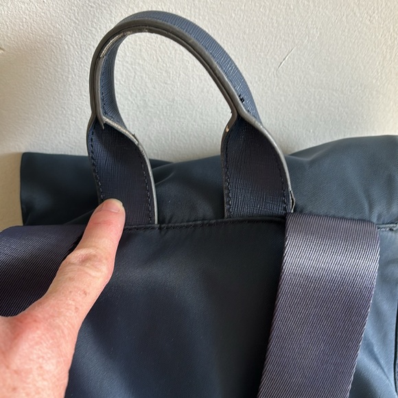 Karl Lagerfeld Nylon Drawstring Backpack Navy - Picture 4 of 7